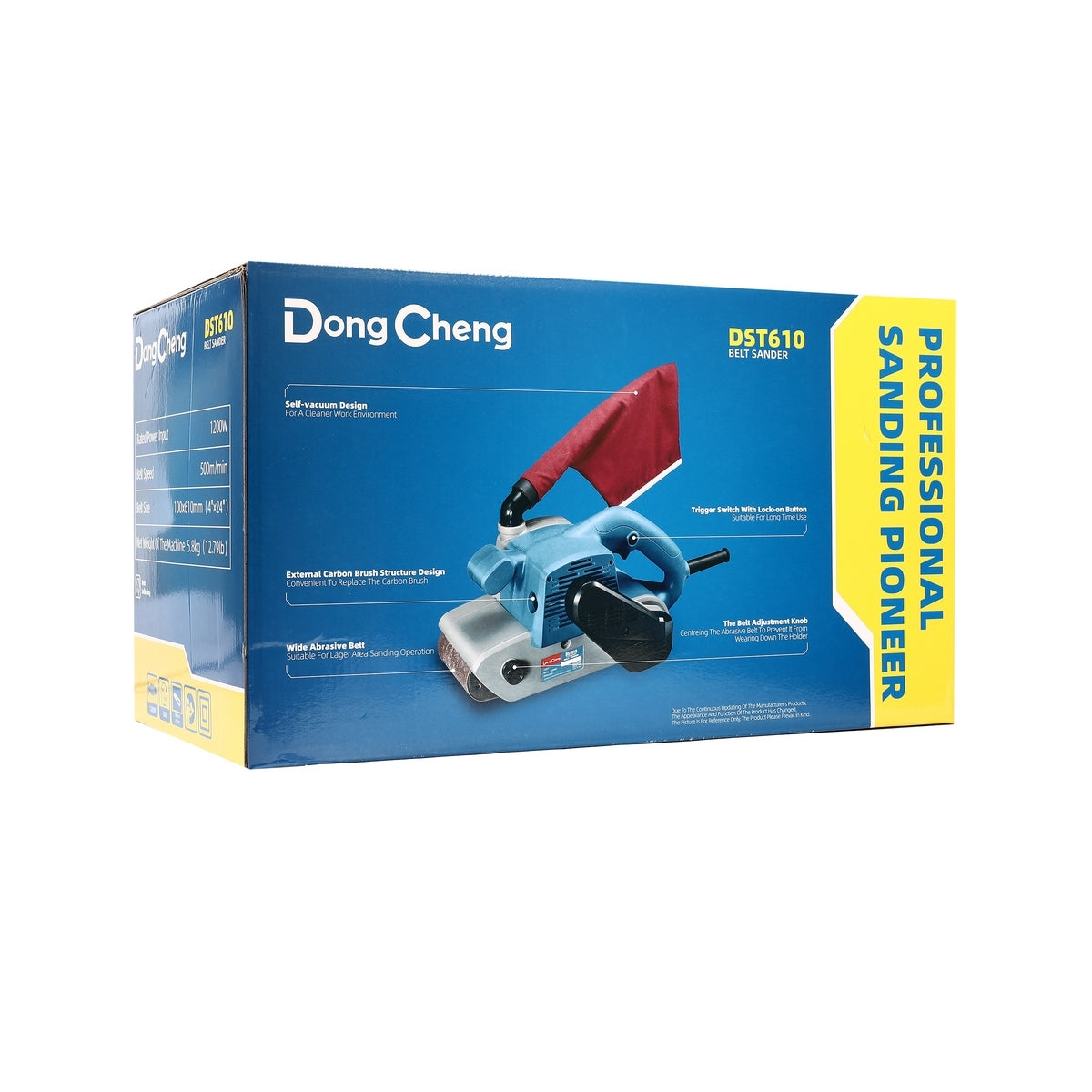 DONGCHENG เครื่องขัดกระดาษทรายสายพาน 4 นิ้ว รุ่น DST610