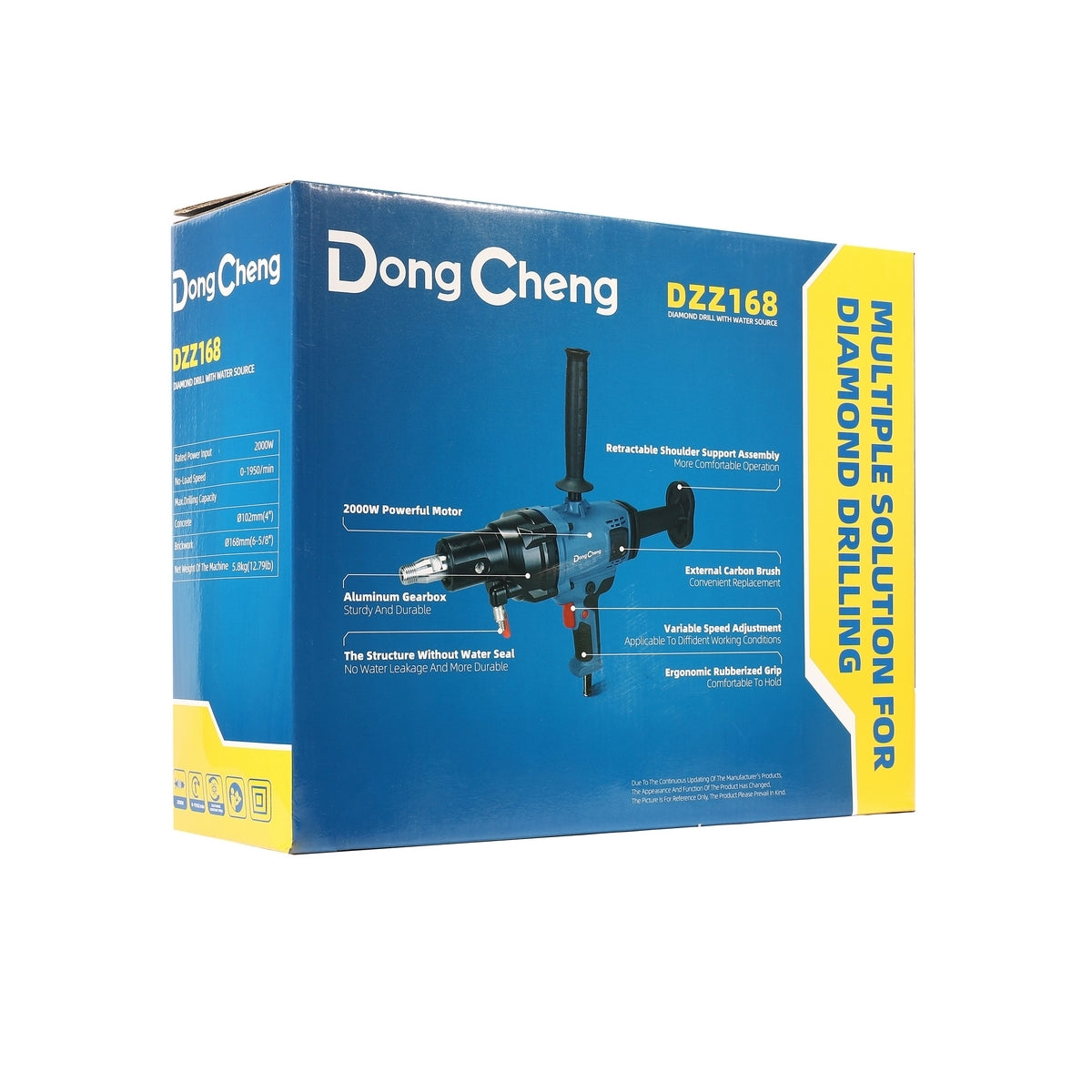 DONGCHENG สว่านคอริ่งมือถือไฟฟ้า 2000 วัตต์ รุ่น DZZ168