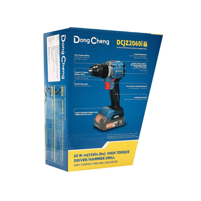 DONGCHENG สว่านกระแทกไร้สาย 20V BL รุ่น DCJZ2060i-Z (เฉพาะเครื่อง)