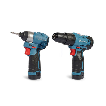 DONGCHENG ชุด COMBO KIT 12V BL สว่านกระแทก DCJZ23-10i + ไขควงกระแทก DCPL04-8 รุ่น DCKIT25-EK