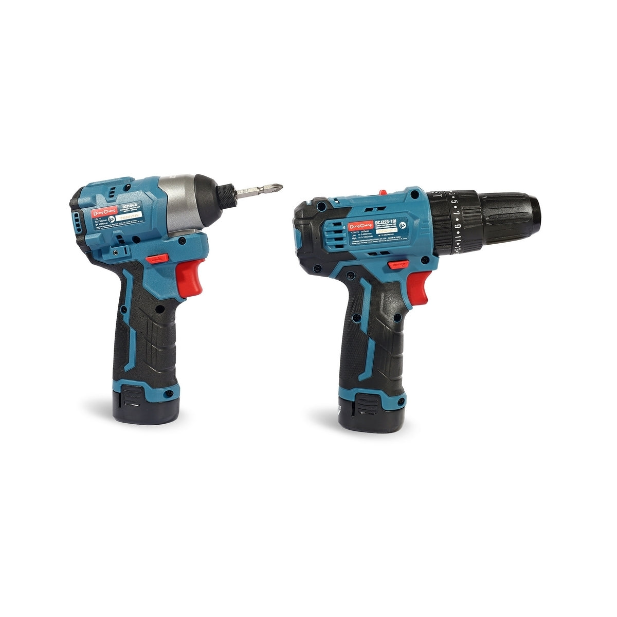 DONGCHENG ชุด COMBO KIT 12V BL สว่านกระแทก DCJZ23-10i + ไขควงกระแทก DCPL04-8 รุ่น DCKIT25-EK
