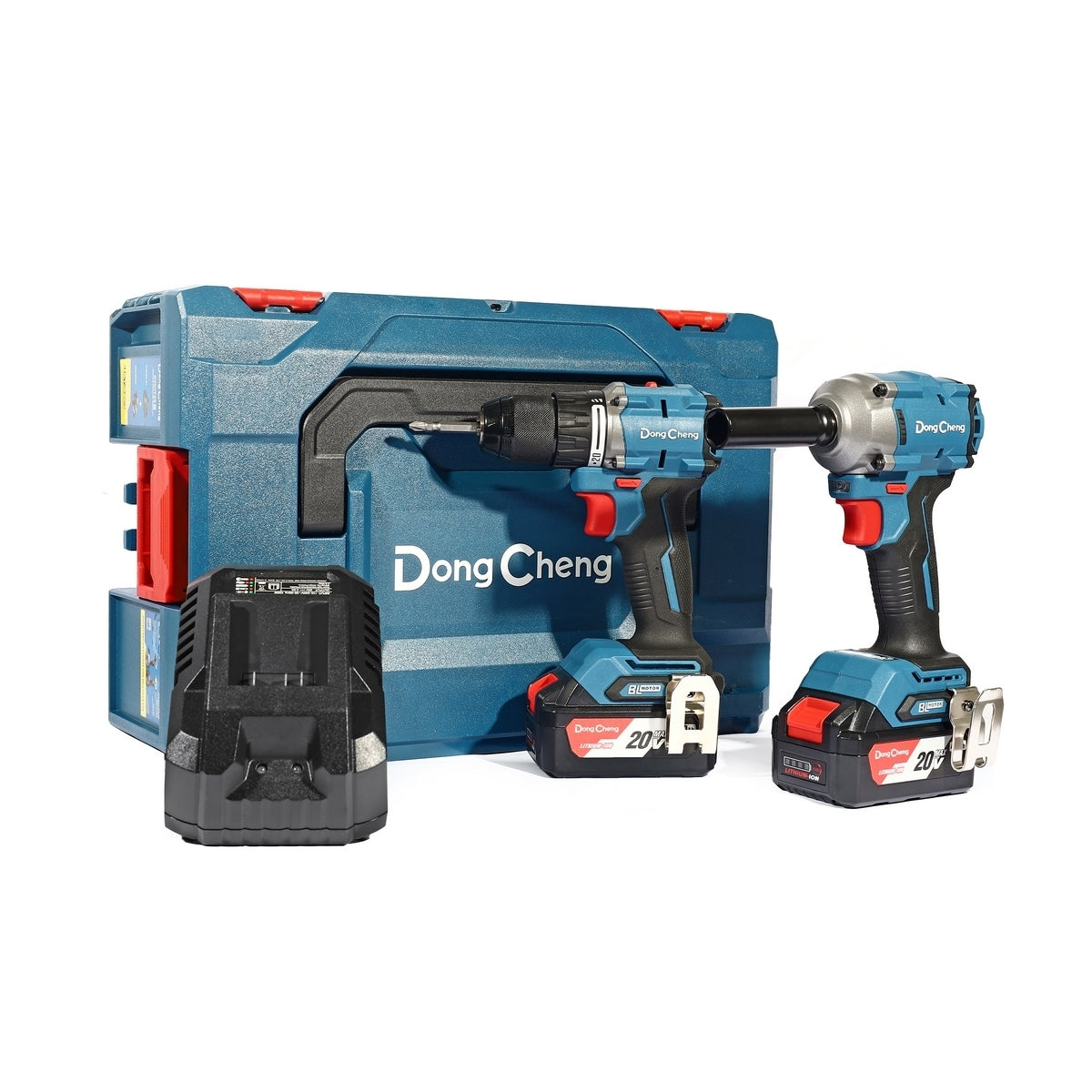DONGCHENG ชุด COMBO KIT 20V BL สว่านกระแทก DCJZ2060i + บล็อกกระแทก DCPB358 รุ่น DCKIT28-EK