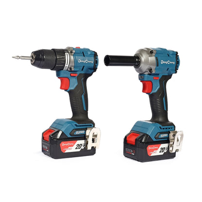 DONGCHENG ชุด COMBO KIT 20V BL สว่านกระแทก DCJZ2060i + บล็อกกระแทก DCPB358 รุ่น DCKIT28-EK