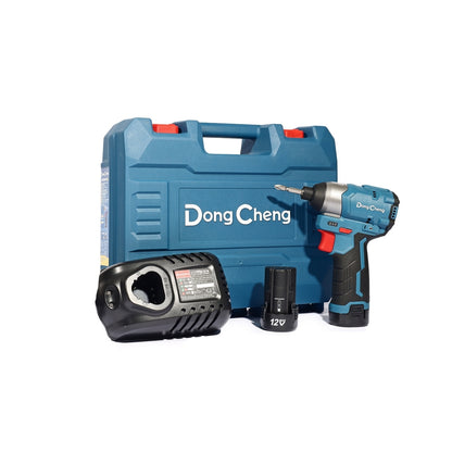 DONGCHENG ไขควงกระแทกไร้สาย 12V BL รุ่น DCPL04-8-EK