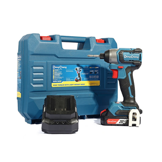 DONGCHENG สว่านไขควงกระแทก 20V BL รุ่น DCPL165-ADM