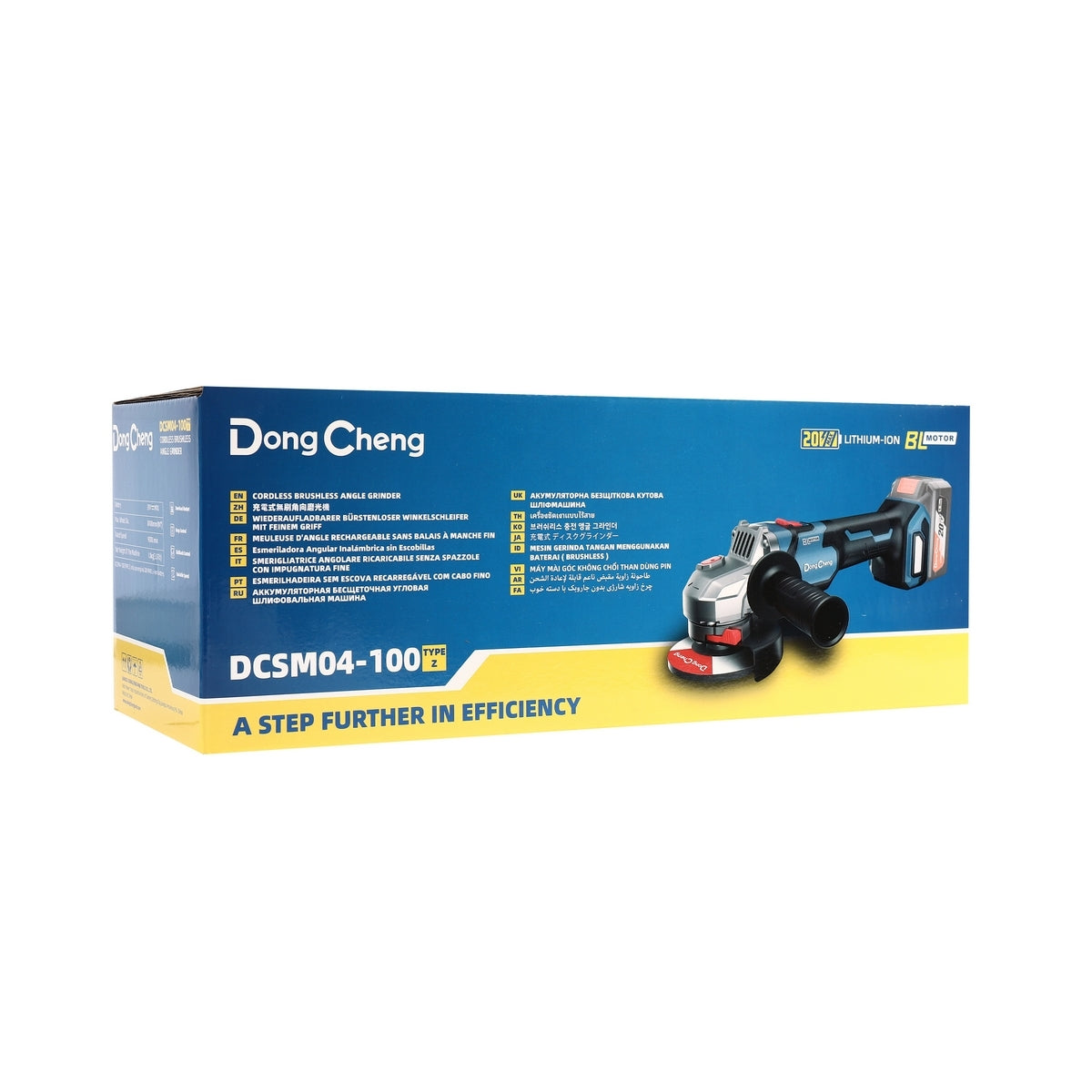 DONGCHENG เครื่องเจียร์ไร้สาย 20V BL ขนาด 4" (ปรับรอบ) DCSM04-100-Z (เฉพาะเครื่อง)