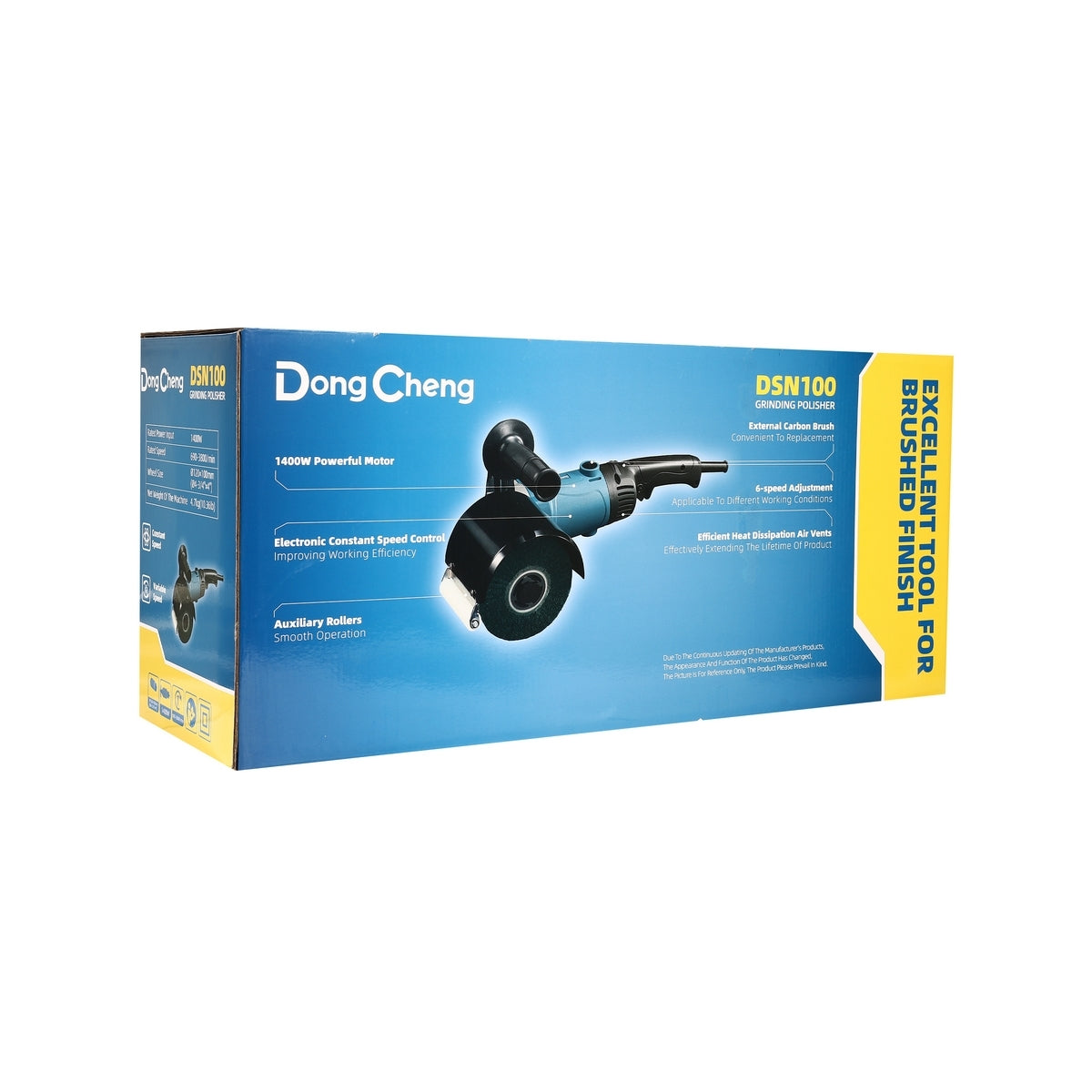 DONGCHENG เครื่องขัดสแตนเลส ขัดแฮร์ไลน์ ขนาด 120x100 มม. รุ่น DSN100