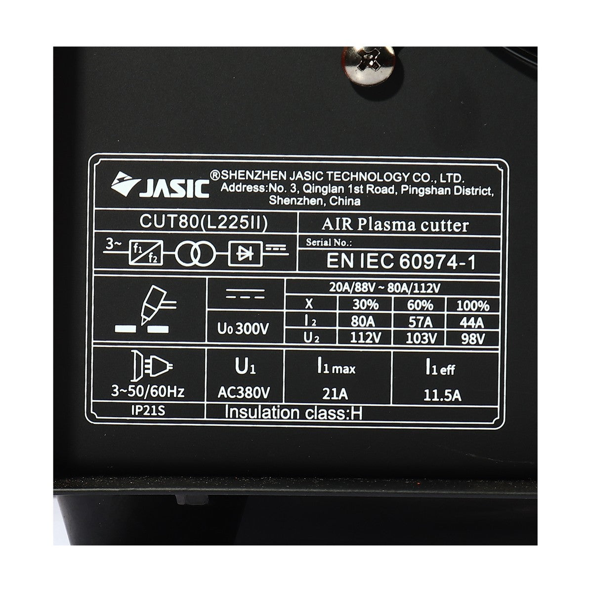 JASIC เครื่องตัดพลาสม่า รุ่น CUT80L225II (380V)