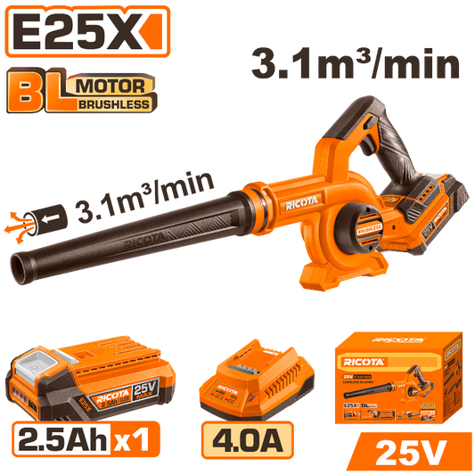 RICOTA เครื่องเป่าลมไร้สาย 25V รุ่น RCAB511