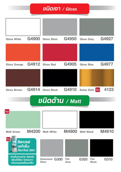 LOBSTER สีทาเหล็ก อเนกประสงค์ 4IN1