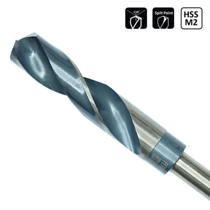 PERFECT ดอกสว่านเจาะเหล็ก HSS ก้านลด 1/2" (มิล)