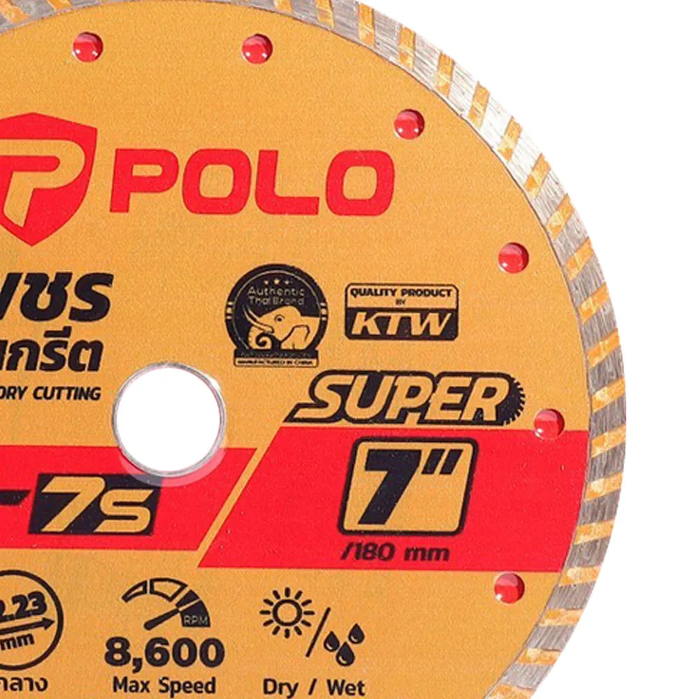 POLO ใบเพชรตัดคอนกรีต ขนาด 7 นิ้ว รุ่น KE-7S
