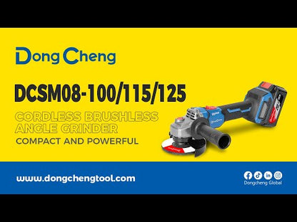 DONGCHENG เครื่องเจียร์ ไร้สาย 4 นิ้ว 20V BL รุ่น DCSM08-100-EM