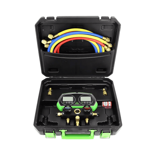 Super Stars ชุดเกจวัดน้ำยาแบบดิจิตอล R22 R404A R407C R410A R32 R134a สายยาว 60 นิ้ว รุ่น ST-B268D