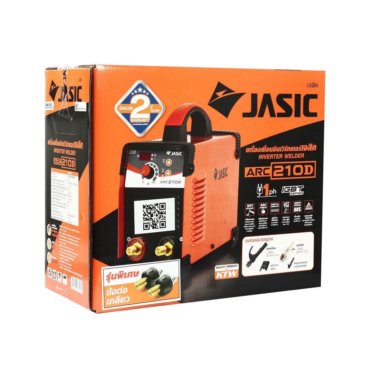 JASIC เครื่องเชื่อม 200 แอมป์ ระบบ MMA / Lift TIG รุ่น ARC210D