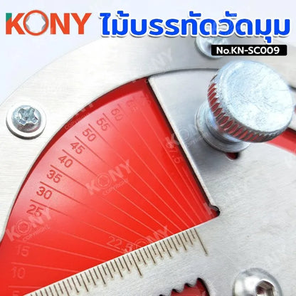 KONY ไม้บรรทัดวัดมุม Woodworkers Edge Ruler โปรแทรคเตอร์ ไม้บรรทัดวัดมุม No.KN-SC009